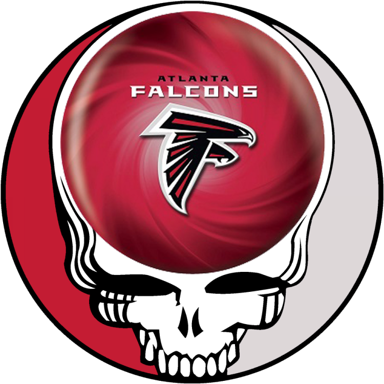 Atlanta Falcons skull logo fabric transfer